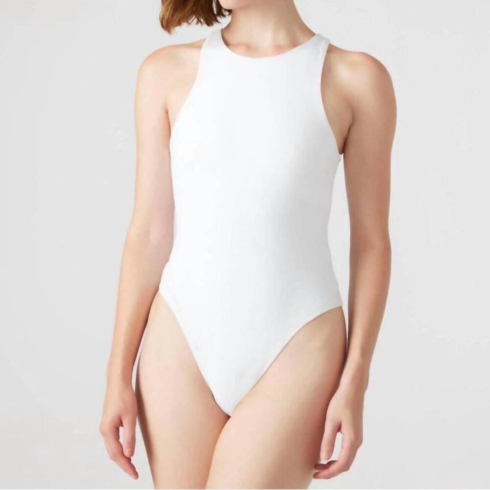 NWOT Women's STEVE MADDEN‎ Nico Bodysuit Sleeveless Cream | Size M